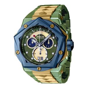 Relógio Masculino Reserve Helios, Invicta 39260, Verde e Dourado