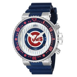 Relógio Masculino de Quartzo MLB Chicago Cubs, Invicta 42360, Azul