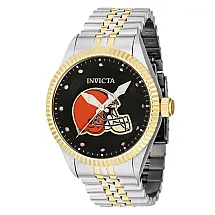 Relgio masculino NFL Cleveland Browns - 43 mm. Ao. Ouro 42460