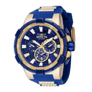 Relgio masculino aviador 51,5 mm. Ouro. Azul 40660