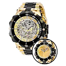 Relgio Masculino Reserva Venomized Shutter Automtico - 51mm. Ouro. Preto 36660