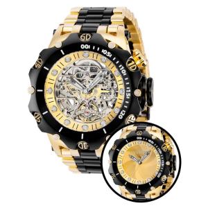 Relgio Masculino Reserva Venomized Shutter Automtico - 51mm. Ouro. Preto 36660