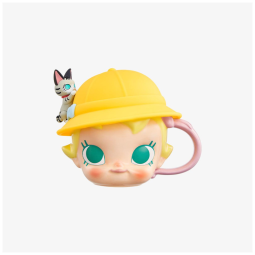 Caneca de Cerâmica Baby Molly da Série Baby Tabby com Cabeça Grande Pop Mart
