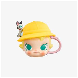 Caneca de Cerâmica Baby Molly da Série Baby Tabby com Cabeça Grande Pop Mart