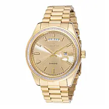 Relógio Masculino Invicta Elite Diamond com 0.41 Quilates de Diamantes, 44mm, Dourado 48760