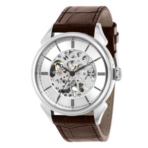 Relgio mecnico vintage masculino - 42 mm. Marrom ZG-38170