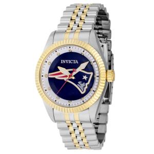 Relgio feminino NFL New England Patriots - 36 mm. Ao. Ouro 42570