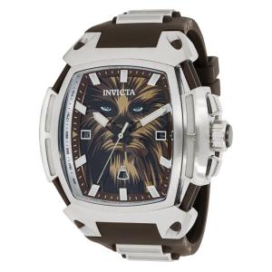 Relgio masculino Star Wars Chewbacca - 53 mm. Ao. Marrom 43670