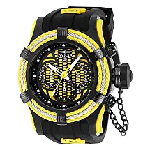 Relógio Masculino The Diver, Invicta 37670, Preto e Amarelo
