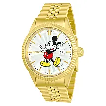 Relgio unissex do Mickey Mouse de edio limitada da Disney - 43 mm. Ouro 22770
