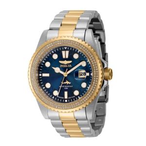 Relógio Masculino Invicta Pro Diver com Diamante de 0,76 Quilates, Aço,Ouro 37970