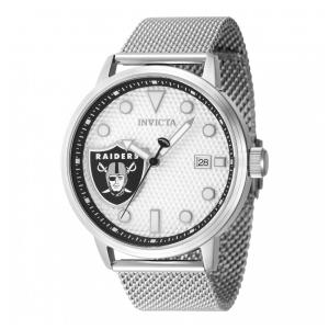 Relógio Masculino Invicta NFL Las Vegas Raiders 44mm, Aço ZG47970