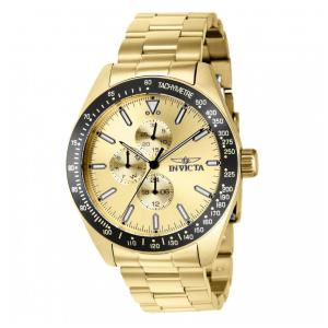 Relógio Masculino Invicta Aviator Storm 45mm Dourado 38970