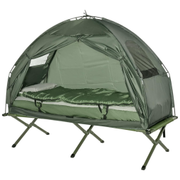 Barraca Suspensa Portátil para Acampamento, Camping, OUTSUNNY B2 0006, Verde