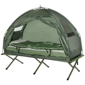 Barraca Suspensa Portátil para Acampamento, Camping, OUTSUNNY B2 0006, Verde