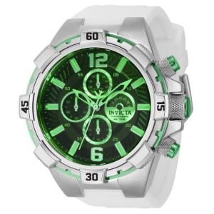 Relógio Masculino com Pulseira de Silicone Invicta Aviator, Branco 42080