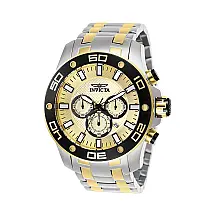 Relógio Masculino Pro Diver SCUBA, Invicta ZG26080, Prata, Dourado e Preto