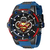 Relógio Masculino DC Comics Superman, Invicta 41180, Azul e Vermelho