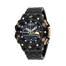 Relgio masculino calibre NFL Seattle Seahawks Swiss Ronda Z60 - 51 mm. Preto 36180