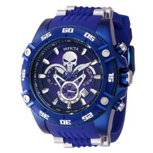 Relgio masculino Marvel Punisher 52 mm. Ao. Azul Escuro 38180, Invicta