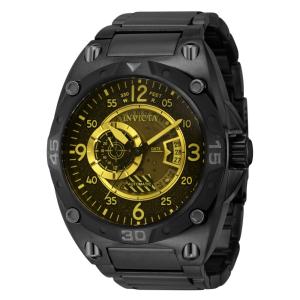 Relógio Masculino Automático Aviator, Invicta 40280, Preto e Amarelo