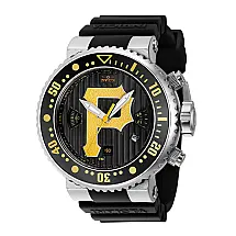 Relgio masculino MLB Pittsburgh Pirates - 52 mm. Preto 42380