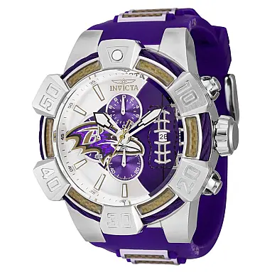 Relógio Masculino NFL Baltimore Ravens,