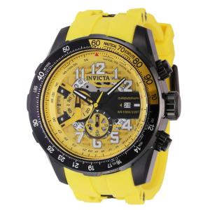 Relgio Masculino Aviador - 53mm. Amarelo. Preto 36680