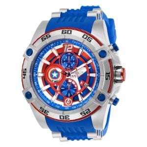 Relgio masculino Marvel Capito Amrica - 52 mm. Ao. Azul 26780