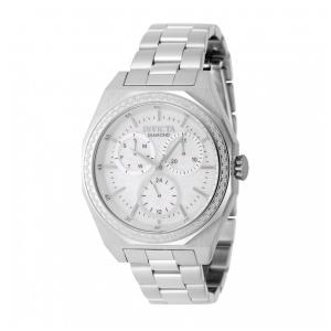 Relógio Invicta Elite Diamond com 0.41 Quilates de Diamante, Mostrador Mãe de Pérola 38mm, Aço 48780