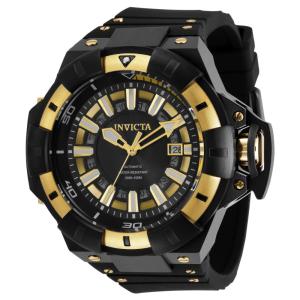 Relógio Masculino Automático Akula, Invicta 31880, Preto e Dourado