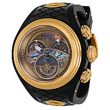 Relógio Masculino Reserve S1 com Mostrador Abalone, Invicta 38880, Preto e Bege