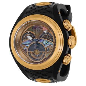 Relógio Masculino Reserve S1 com Mostrador Abalone, Invicta 38880, Preto e Bege