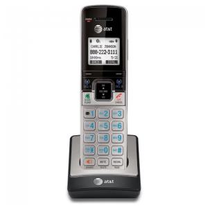 Telefone sem fio adicional AT&T TL90073, Prata/Preto, Requer um AT&T TL92273, TL96273, ou Outros Modelos para Funcionar com o Telefone