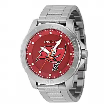 Relógio Masculino Invicta NFL Tampa Bay Buccaneers 48mm, Aço ZG48090