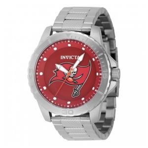 Relógio Masculino Invicta NFL Tampa Bay Buccaneers 48mm, Aço ZG48090