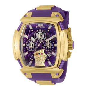 Relgio masculino Marvel Thanos - 53 mm. Ouro. Roxo 37390