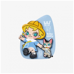 Imã de Geladeira Baby Molly da Série Baby Tabby da Pop Mart - Caixa Surpresa