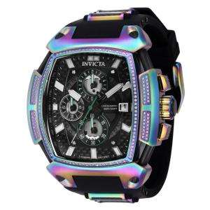 Relgio masculino S1 Rally Diablo com diamante de 0,69 quilates - 53 mm. Preto. Iridescente 37790