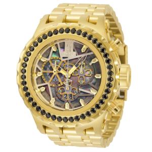 Relgio masculino Jason Taylor Swiss Ronda 5050.C calibre com mostrador em madreprola - 52 mm. Ouro ZG-33990