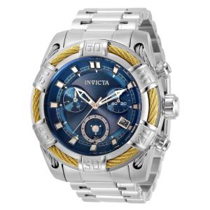 Relógio Masculino de Quartzo Bolt, Invicta 26990, Prata e Azul