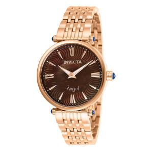 Relógio Feminino Angel com Mostrador Madrepérola, Invicta 27990, Ouro Rosa