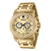 Relógio Masculino Pro Diver 0,76 quilates com Diamante, Invicta 37990, Dourado