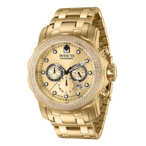 Relógio Masculino Pro Diver 0,76 quilates com Diamante, Invicta 37990, Dourado