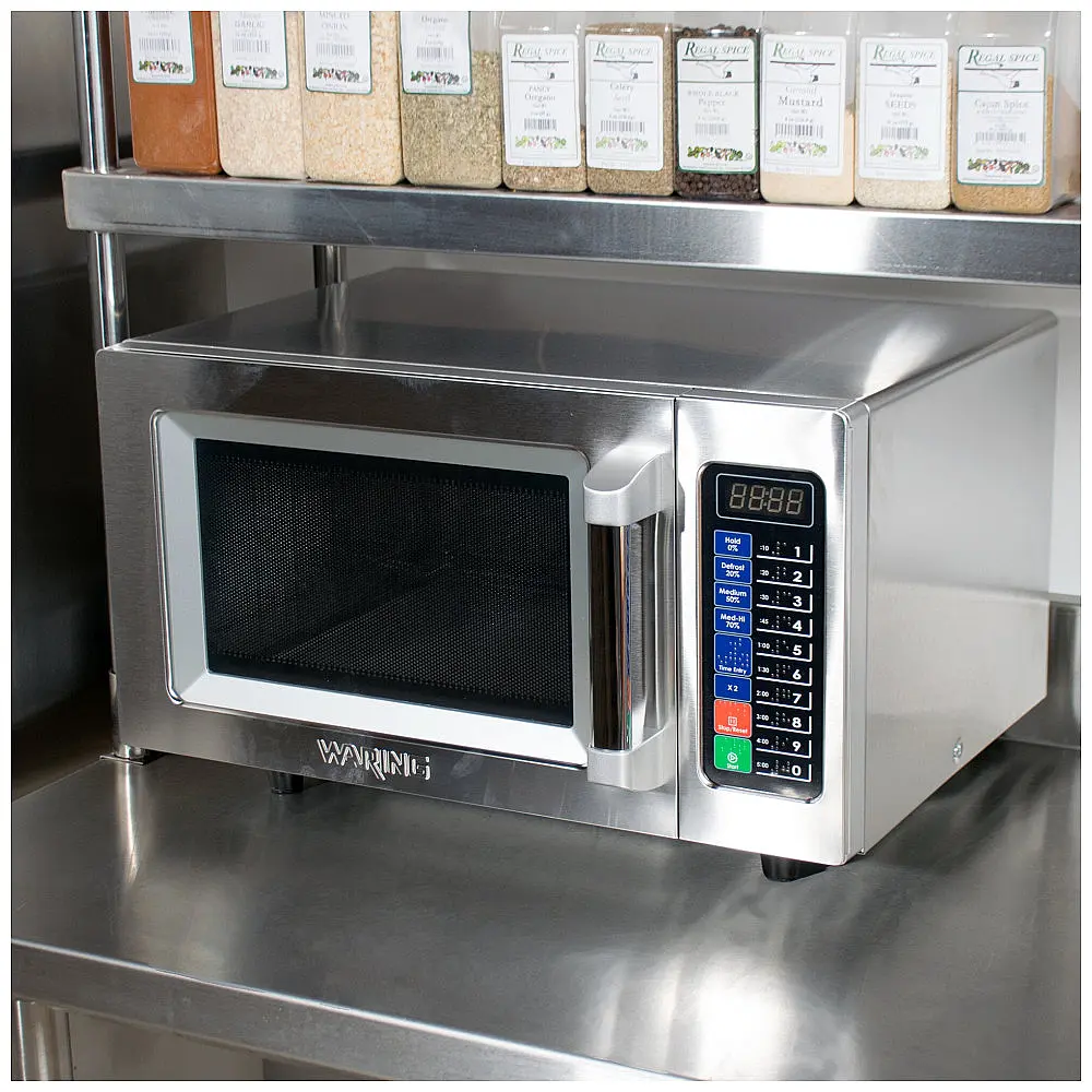 Micro-ondas Comercial Waring WMO90 Inox Push Button 110V 1000W 25.5 L — foto 2