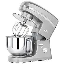 Litchi Batedeira 6 Velocidades 650W Com Tigela de Aço Inoxidável 5L Prata 110V