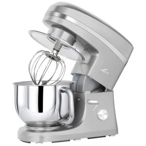 Litchi Batedeira 6 Velocidades 650W Com Tigela de Aço Inoxidável 5L Prata 110V