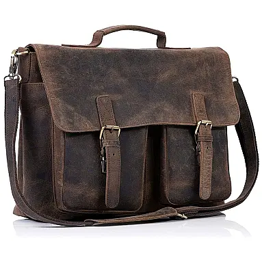 Bolsa, Pasta de Couro para