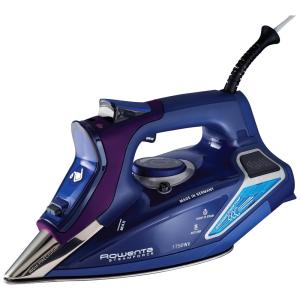 Ferro de Passar a Vapor, Base de Aço Inoxidável 1800W, 110v, ROWENTA DW9280, Azul