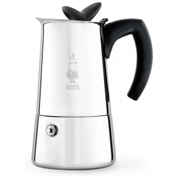 Cafeteira de Café Expresso Manual 500 mL para Indução, Bialetti Musa, Prata